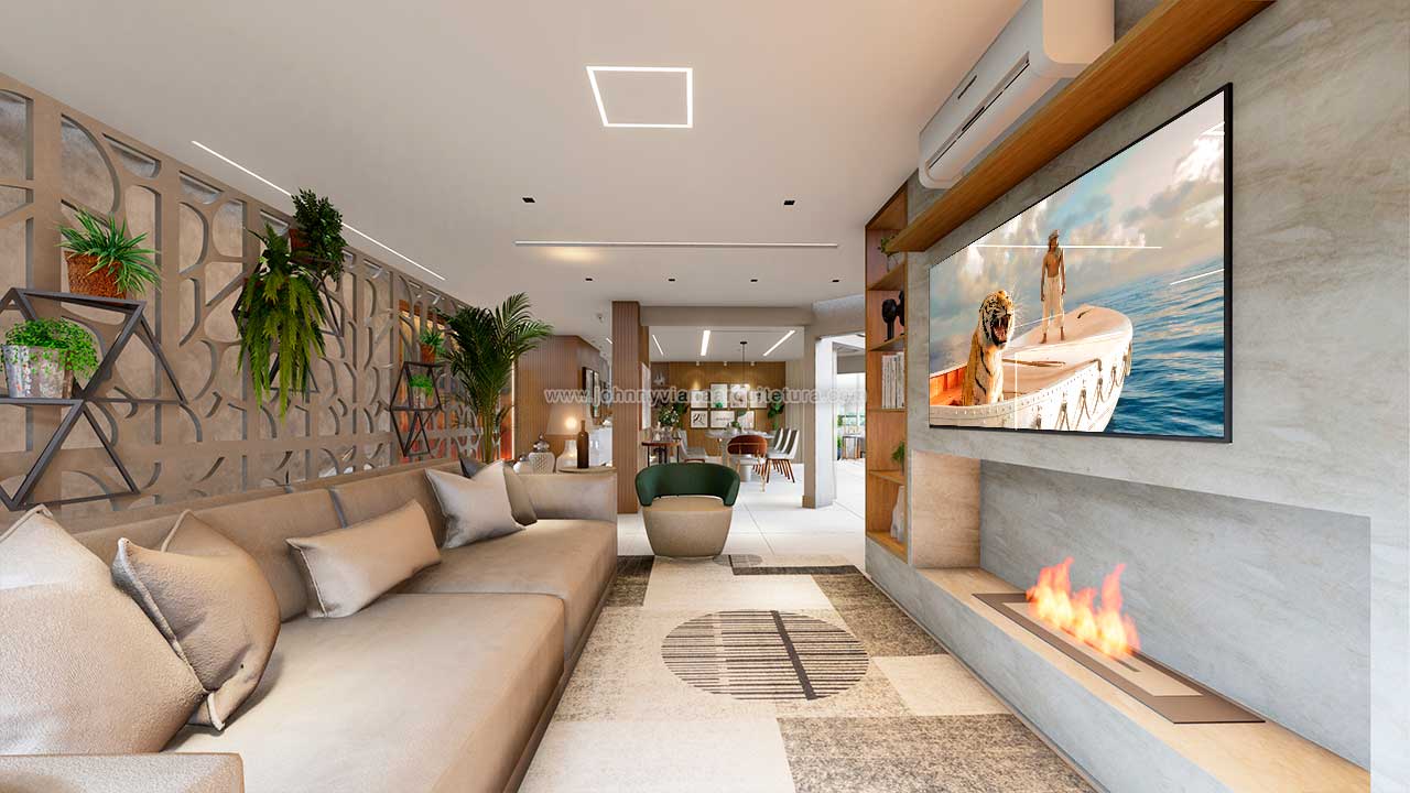 Projeto de arquitetura e interiores para apartamento de alto padrão | Johnny Viana Arquitetura e Interiores