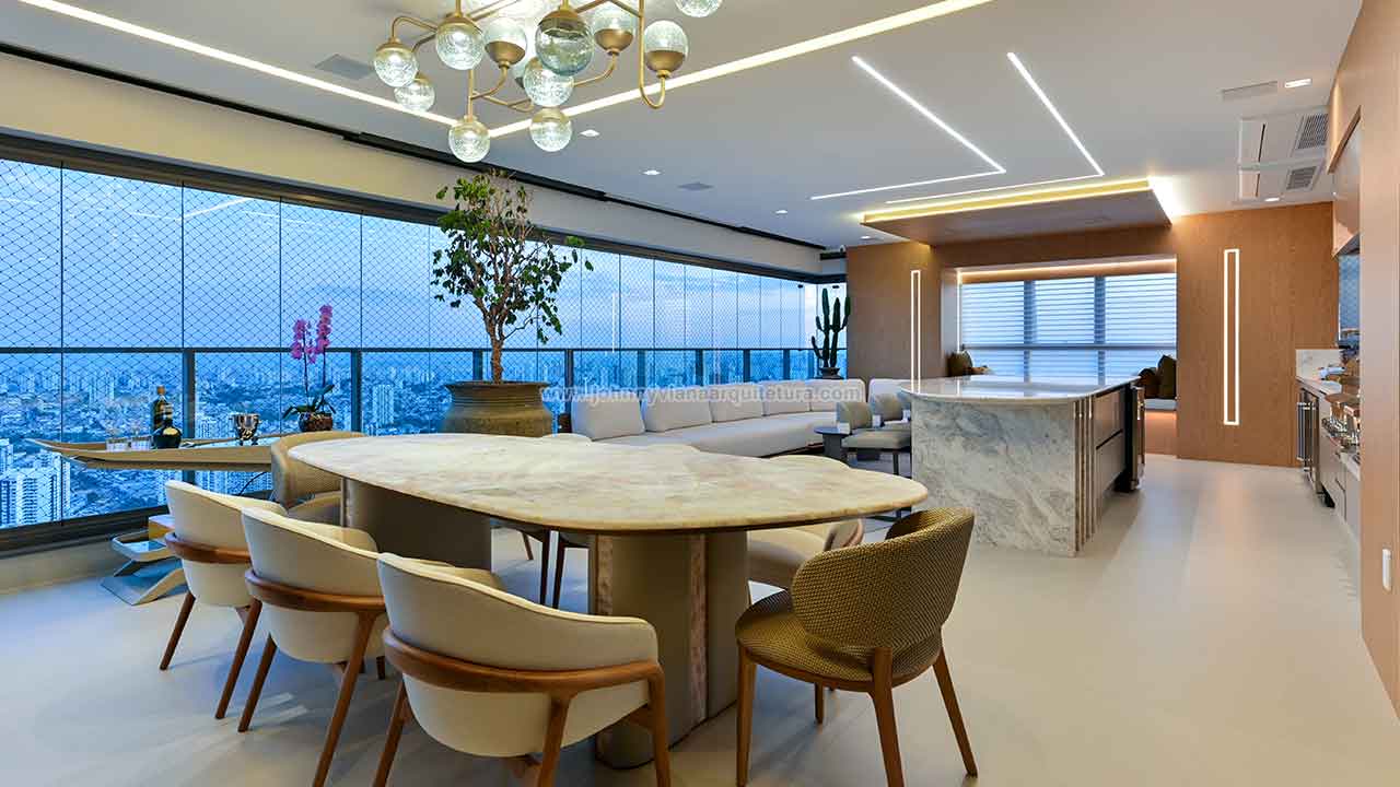 Projeto de arquitetura e interiores para apartamento de alto padrão | Johnny Viana Arquitetura e Interiores
