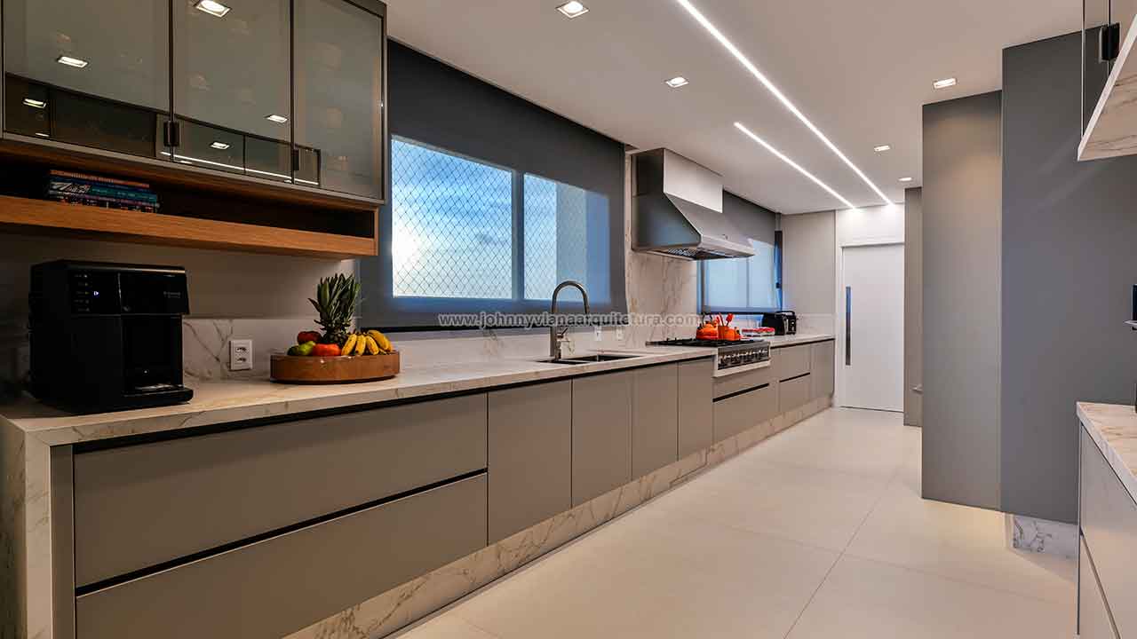 Projeto de arquitetura e interiores para apartamento de alto padrão | Johnny Viana Arquitetura e Interiores